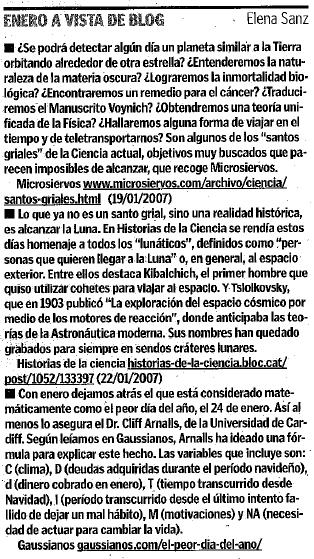 Gaussianos en el Heraldo de Aragón