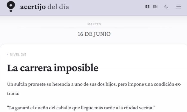 Acertijo del día: un reto diario de lógica para ejercitar el cerebro
