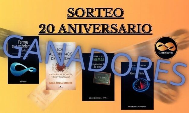 Ganadores de los sorteos por el 20 aniversario de Gaussianos